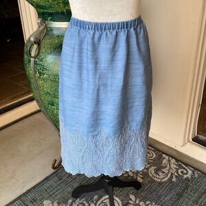 Elastic waist soft cotton pull on skirt size large